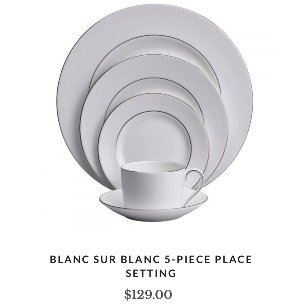 Vera Wang Blanc sur Blanc Fine China